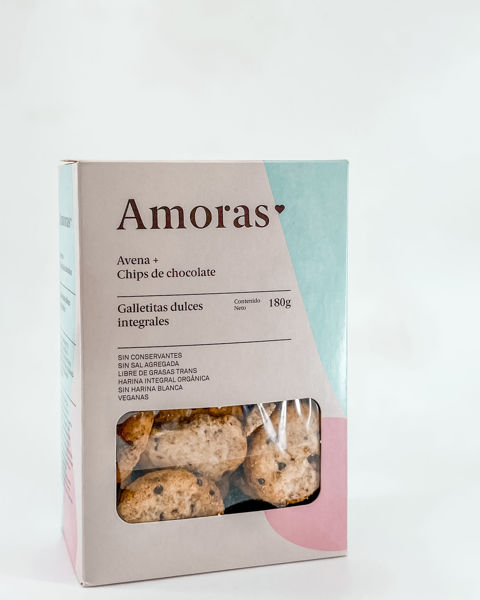 100498 galletitas avena chips choco amoras 180g