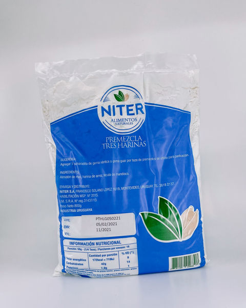 101380 pre mezcla 3 harinas niter 800g