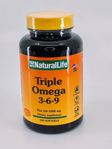43177 triple omega 3 6 9 naturalliefe flax oil 100mg