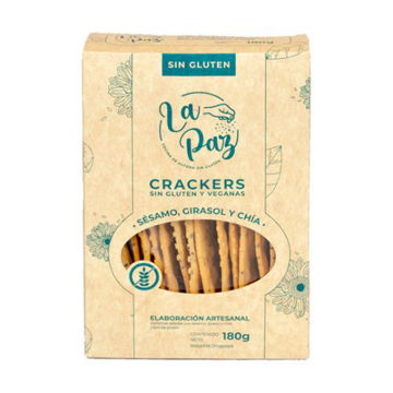 Imagen de GALLETAS SALADAS MIX DE SEMILLAS LA PAZ SIN GLUTEN