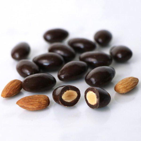 Imagen de ALMENDRAS BAÑADAS EN CHOCOLATE SEMIAMARGO 0% DE AZÚCARES AGREGADOS