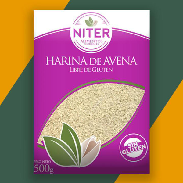 Imagen de HARINA  AVENA SIN GLUTEN 500G NITER