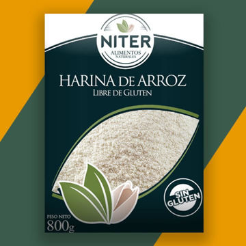 Imagen de HARINA DE ARROZ SIN GLUTEN X 800G NITER