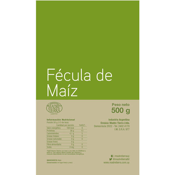 Imagen de FECULA DE MAIZ 500GR MT
