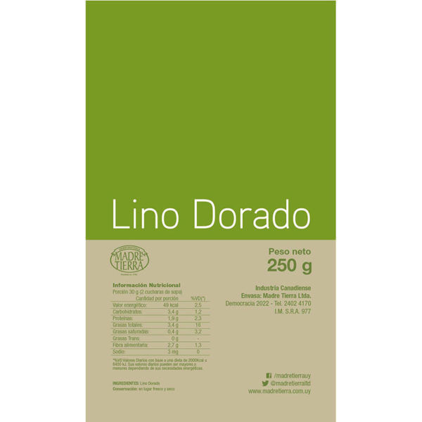 Imagen de LINO DORADO MADRE TIERRA 250G
