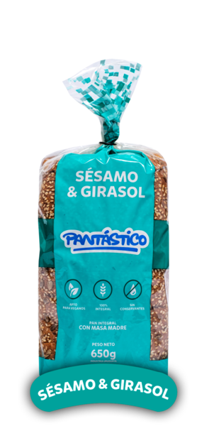 Imagen de PAN DE SESAMO Y GIRASOL PANTASTICO 650GR