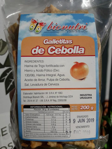 Imagen de GALLETAS DE CEBOLLA BIONUTRI