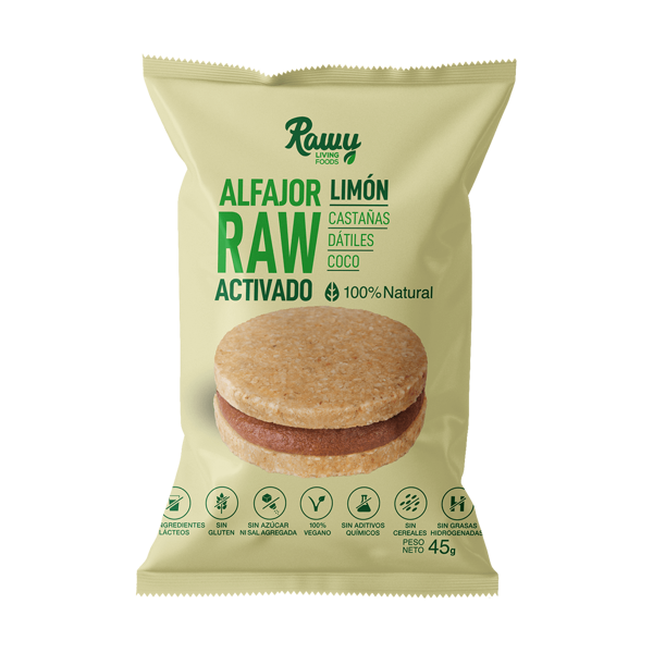 Imagen de ALFAJOR RAW DE LIMON - RAWY
