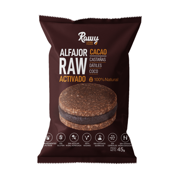 Imagen de ALFAJOR RAW DE CACAO - RAWY