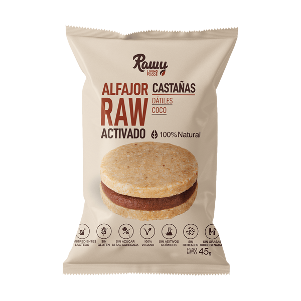 Imagen de ALFAJOR RAW DE CASTANAS - RAWY