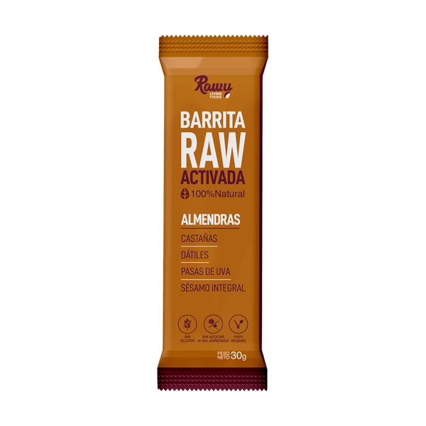 Imagen de BARRITA RAW DE ALMENDRAS RAWY