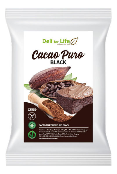 Imagen de CACAO EN POLVO PURO BLACK - DELI FOR LIFE 250GR