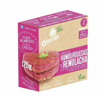 Imagen de HAMBURGUESA DE REMOLACHA  - ORO VERDE