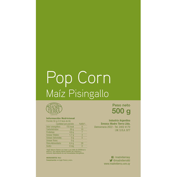 Imagen de MAIZ PISINGALLO 500G (pop corn)