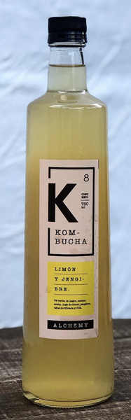 Imagen de KOMBUCHA SABOR LIMÓN Y JENGIBRE 730mL - ALCHEMY
