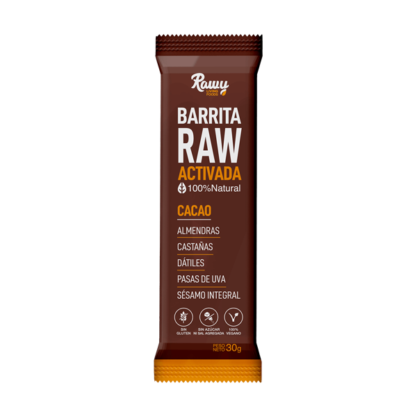 Imagen de BARRITA RAW ACTIVIDAD DE CACAO - RAWY