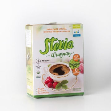 Imagen de STEVIA SOBRES ORGÁNICO X 50 - STEVIA URUGUAY