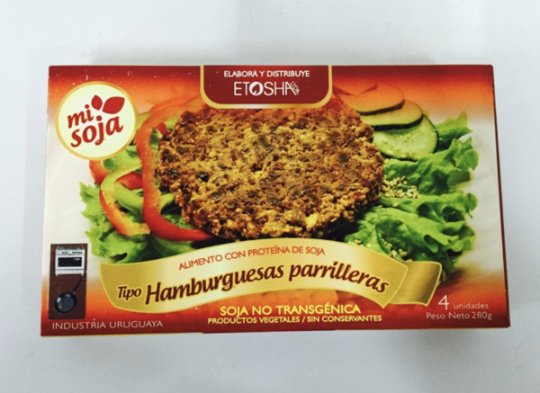 Imagen de HAMBURGUESA PARRILLERA SOJA 340GR  (X4) - MI SOJA ETOSHA