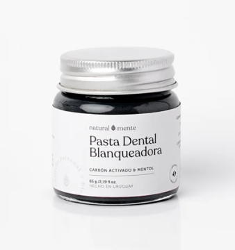 Imagen de PASTA DENTAL BLANQUEADORA (CARBÓN ACTIVADO Y MENTOL)  - NATURALMENTE