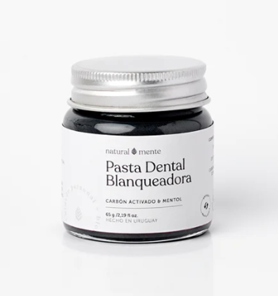Imagen de PASTA DENTAL BLANQUEADORA (CARBÓN ACTIVADO Y MENTOL)  - NATURALMENTE