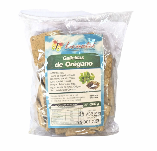 Imagen de GALLETAS CON OREGANO -  BIONUTRI