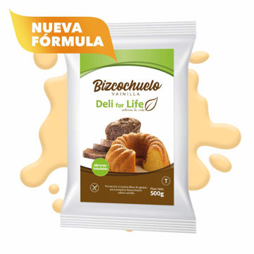 Imagen de PREMEZCLA SIN GLUTEN BIZCOCHUELO DE VAINILLA 500GR - DELI FOR LIFE
