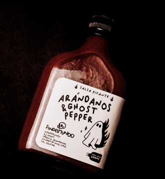 Imagen de SALSA PICANTE ARANDANOS 200ML - FIN DEL MUNDO