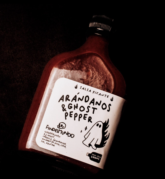 Imagen de SALSA PICANTE ARANDANOS 200ML - FIN DEL MUNDO