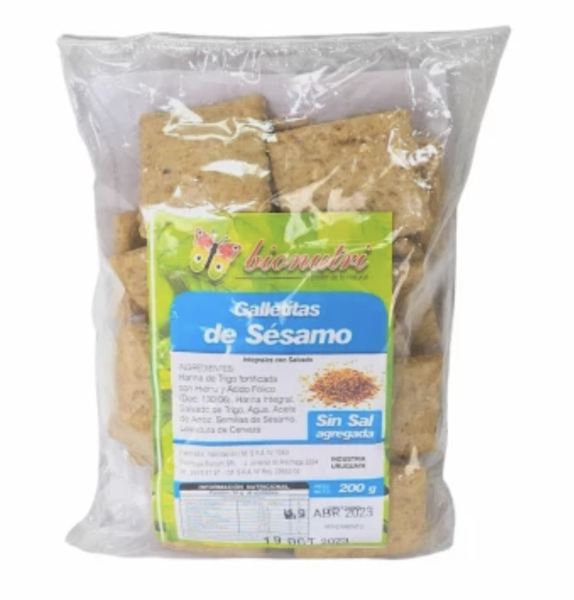 Imagen de GALLETAS DE SESAMO - BIONUTRI