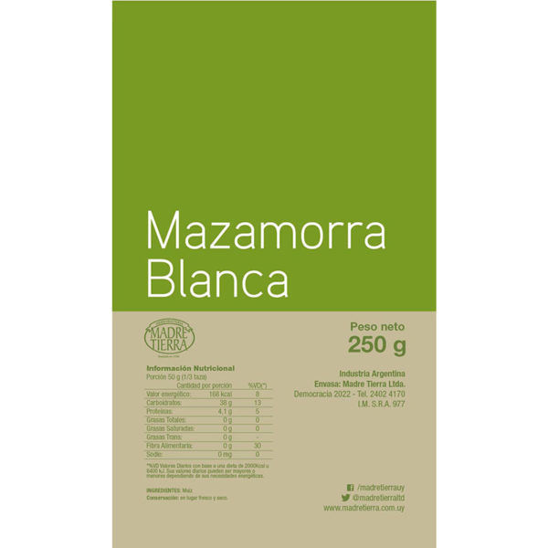 Imagen de MAZAMORRA BLANCA 250G