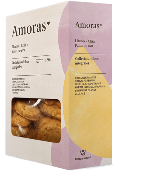 Imagen de GALLETITAS DE LIMON + CHIA + PASAS DE UVA - AMORAS