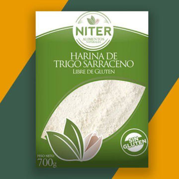 Imagen de HARINA DE TRIGO SARRACENO S/G NITER 700G