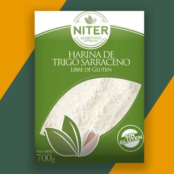Imagen de HARINA DE TRIGO SARRACENO S/G NITER 700G