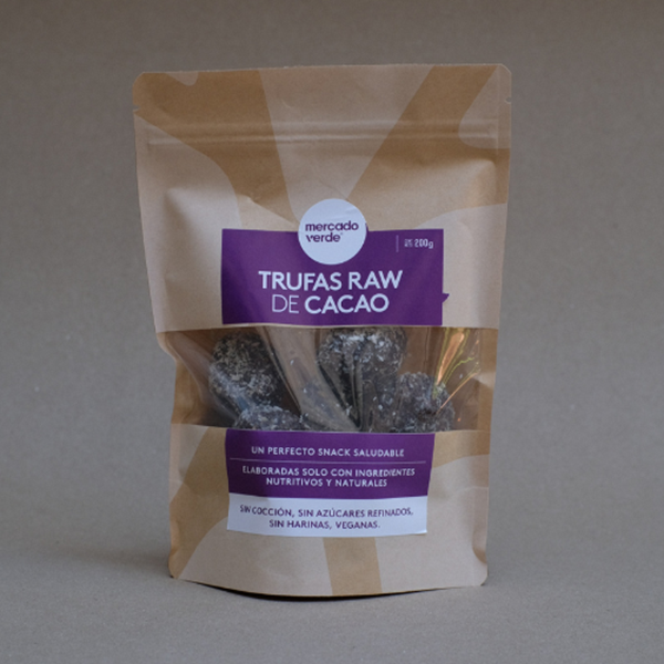 Imagen de TRUFAS DE CACAO RAW X10 MERCADO VERDE