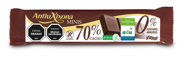 Imagen de ANTIU XIXONA MINIS CACAO 70%