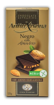 Imagen de CHOCOLATE ANTIU NEGRO CON ALMENDRAS