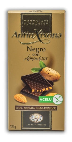 Imagen de CHOCOLATE ANTIU NEGRO CON ALMENDRAS