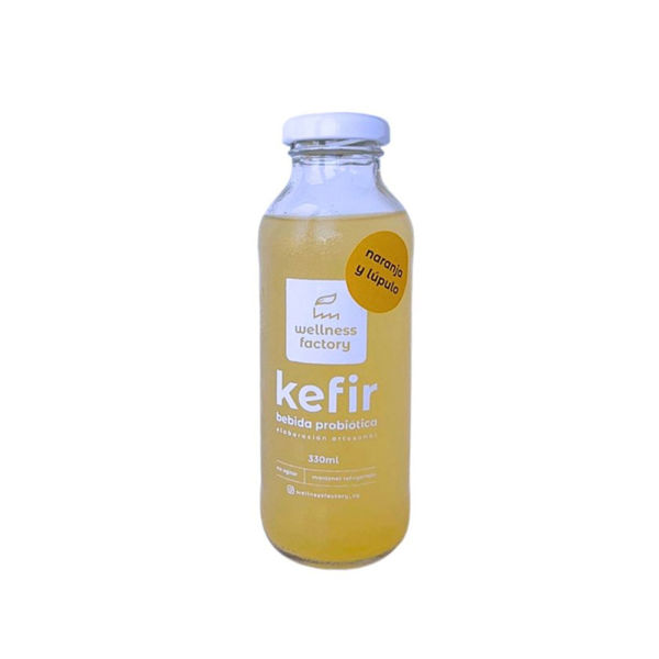 Imagen de KEFIR NARANJA LUPULO 330ML WELLNESS FACTORY