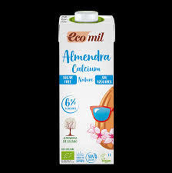 Imagen de LECHE DE ALMENDRAS CON CALCIO ECOMIL 1LT