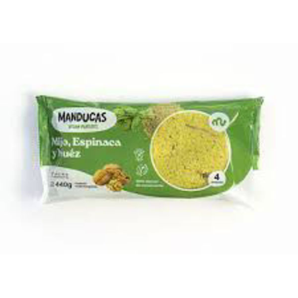Imagen de MANDUCAS MIJO, ESPINACA Y NUEZ