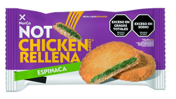Imagen de NOT CHICKEN RELLENA CRISPY ESPINACA NOTCO