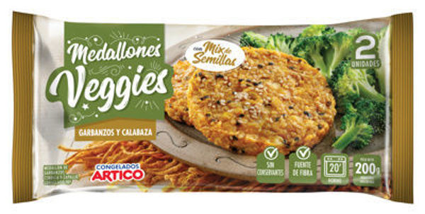 Imagen de MEDALLONES GARBANZO Y CALABAZA ARTICO 2UNI 200G