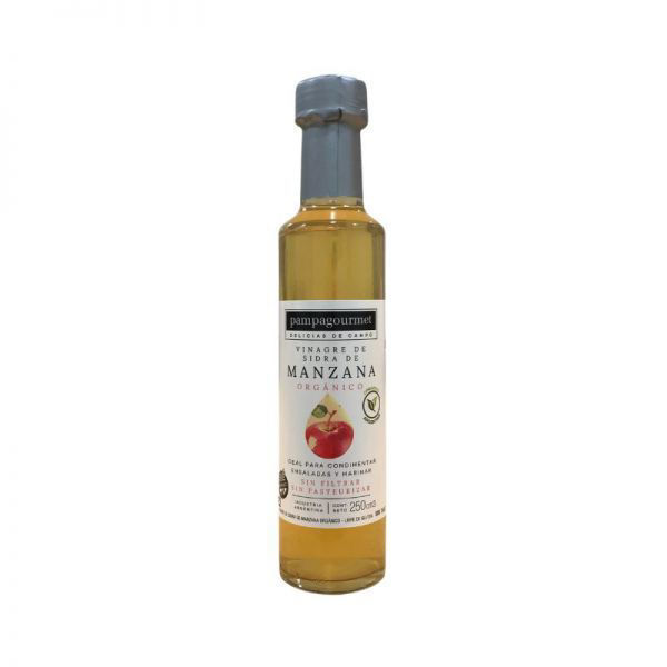 Imagen de VINAGRE DE SIDRA DE MANZANA ORGANICO PAMPAGOURMET 250 ML